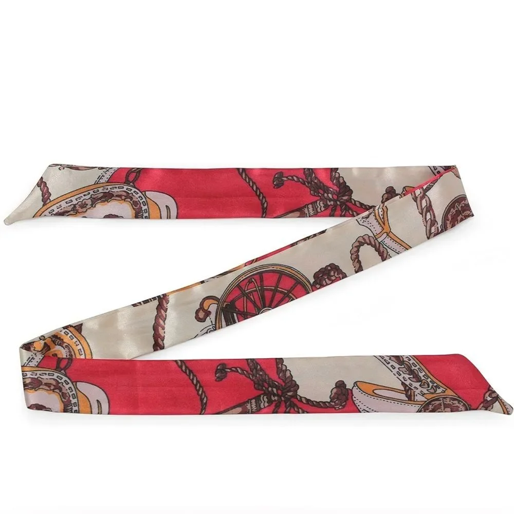 Light and soft narrow-width twillis scarf, NIP